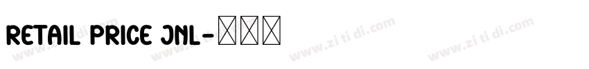 Retail Price JNL字体转换